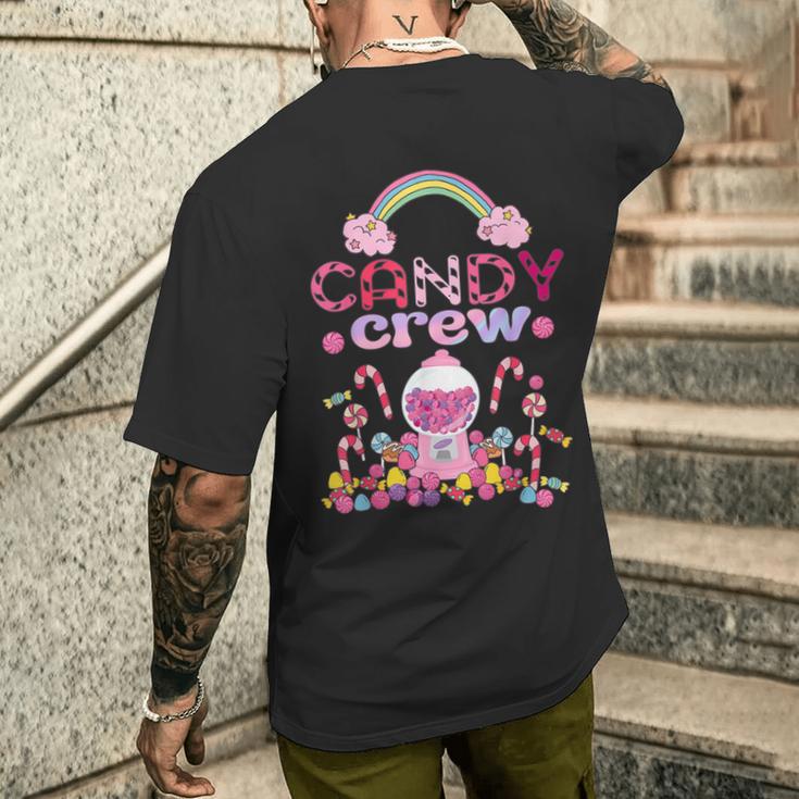 Candy Crew Party Costume Decorations Sweetie Candy Squad T-Shirt mit Rückendruck Geschenke für Ihn