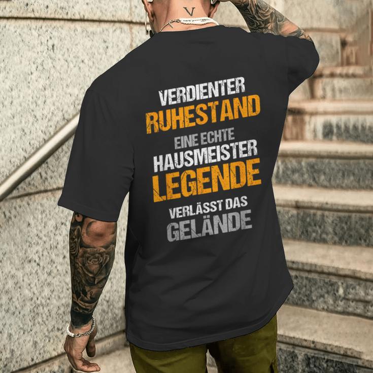 Caretaker Retirement Retirement Pension T-Shirt mit Rückendruck Geschenke für Ihn