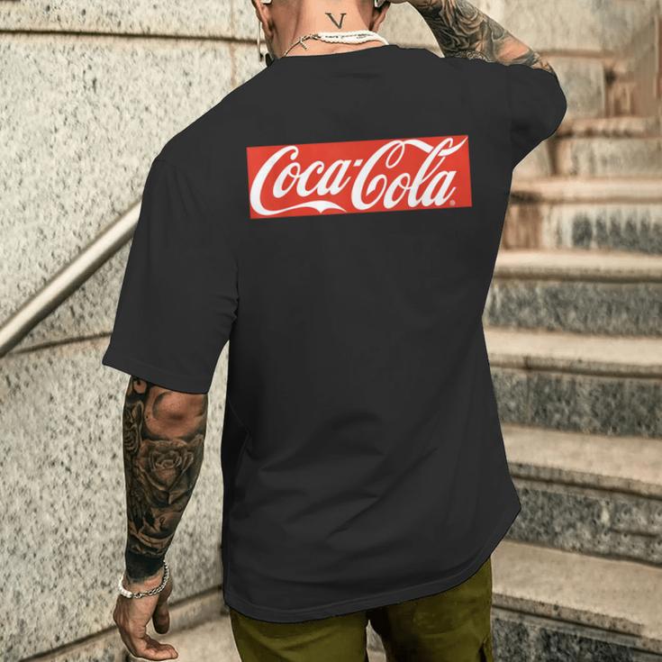 Coca-Cola Block Logo T-Shirt mit Rückendruck Geschenke für Ihn