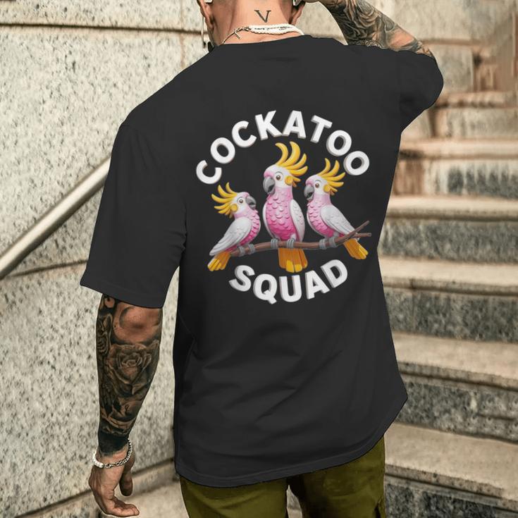 Cockatoo Squad Cockatoo Group T-Shirt mit Rückendruck Geschenke für Ihn