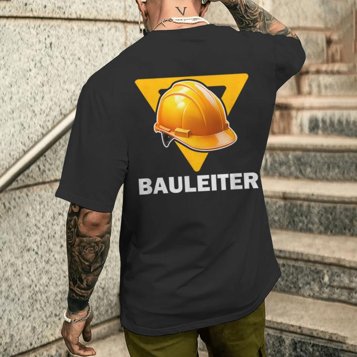 Construction Manager Outfit For Children Construction Worker Helmet Construction Worker T-Shirt mit Rückendruck Geschenke für Ihn