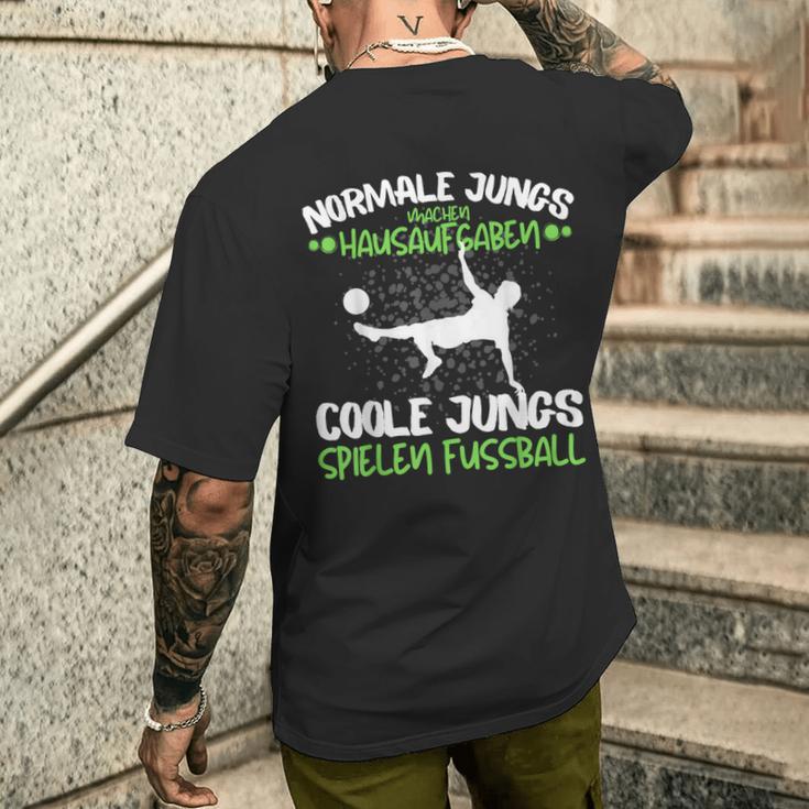 Cool Jung Spielnen Fußball T-Shirt mit Rückendruck Geschenke für Ihn