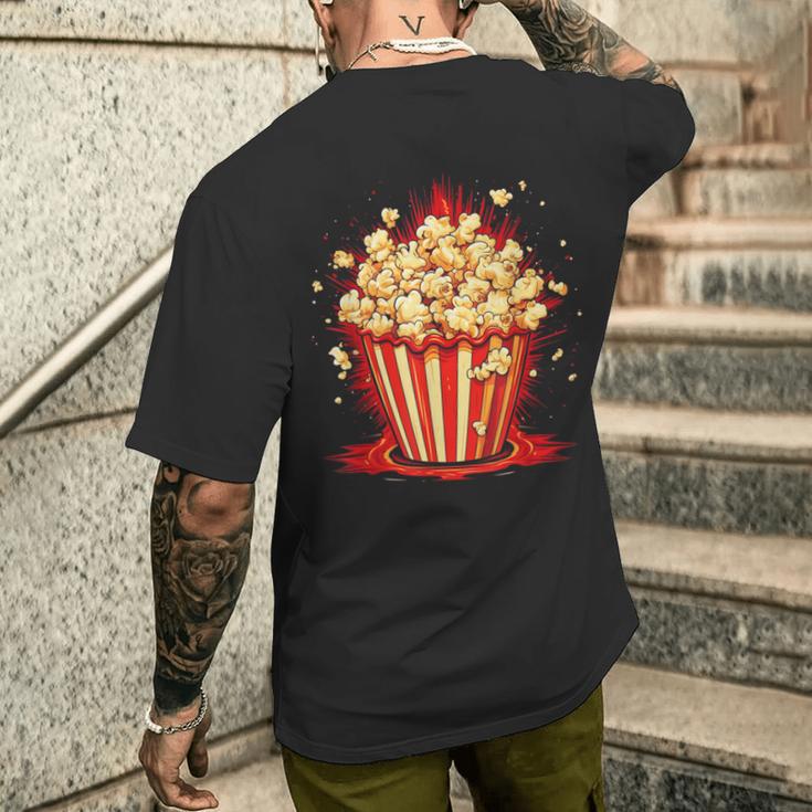 Cool Popcorn Container T-Shirt mit Rückendruck Geschenke für Ihn