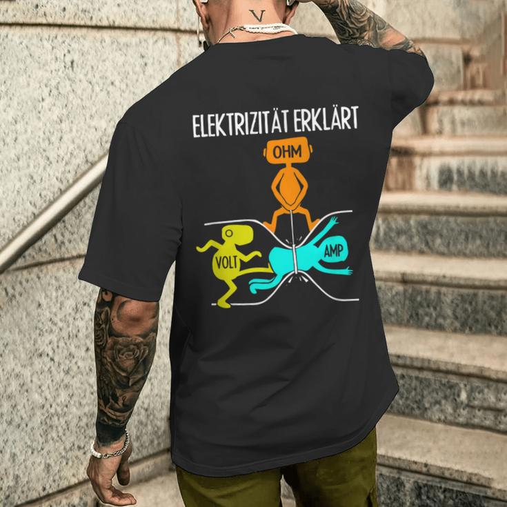 Craftsman Electronics Resistance Electricity Explained T-Shirt mit Rückendruck Geschenke für Ihn