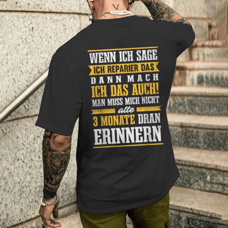 Craftsman Humour Diy Craft T-Shirt mit Rückendruck Geschenke für Ihn