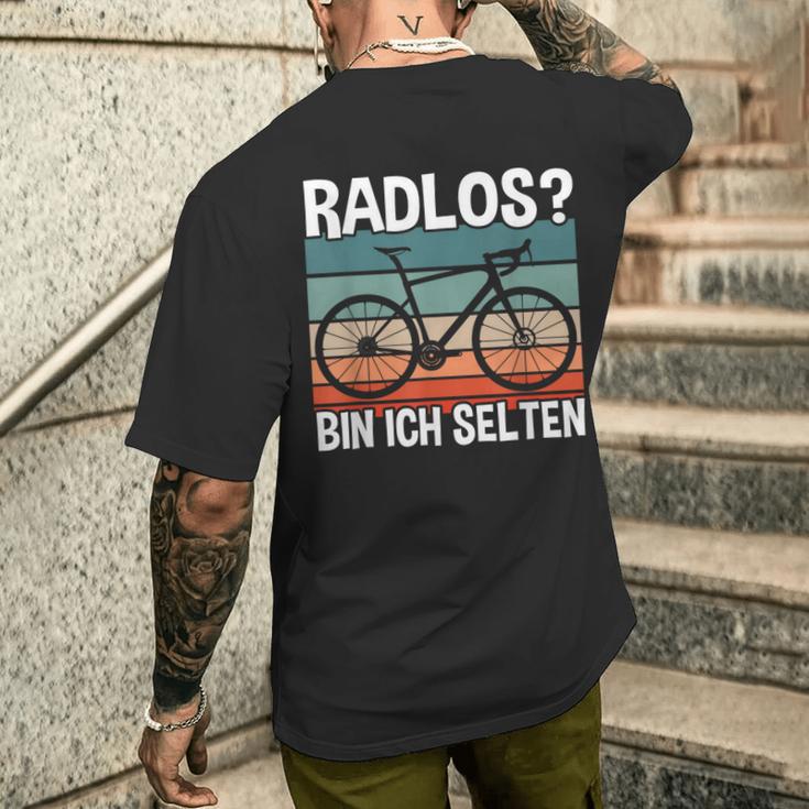 Cycling Fahrradfahrer Radlos Bin Ich Selten T-Shirt mit Rückendruck Geschenke für Ihn