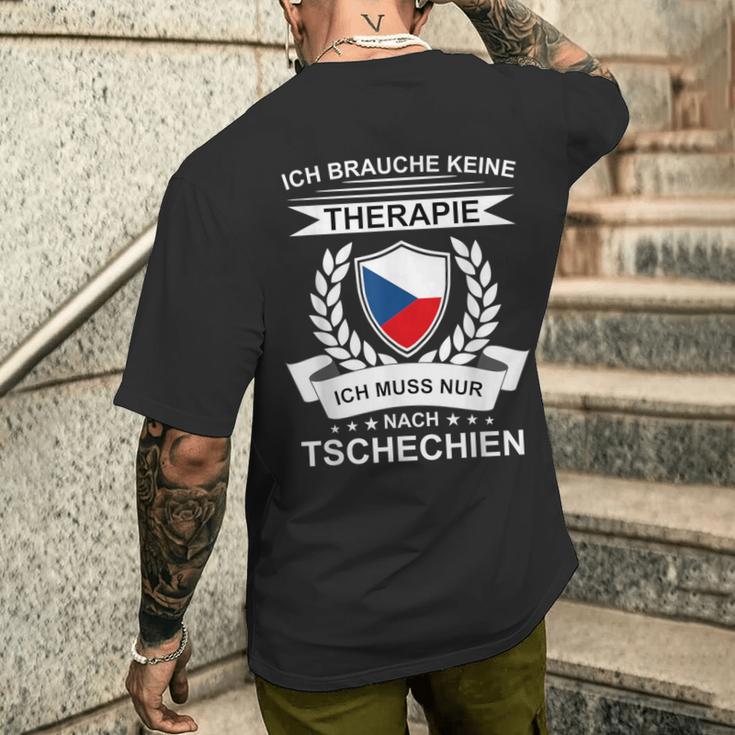 Czech Republic Holiday Fans Souvenir Czech Flag Cz T-Shirt mit Rückendruck Geschenke für Ihn