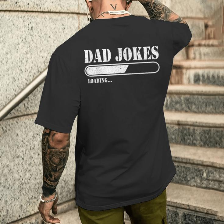 Dad Jokes Loading T-Shirt mit Rückendruck Geschenke für Ihn