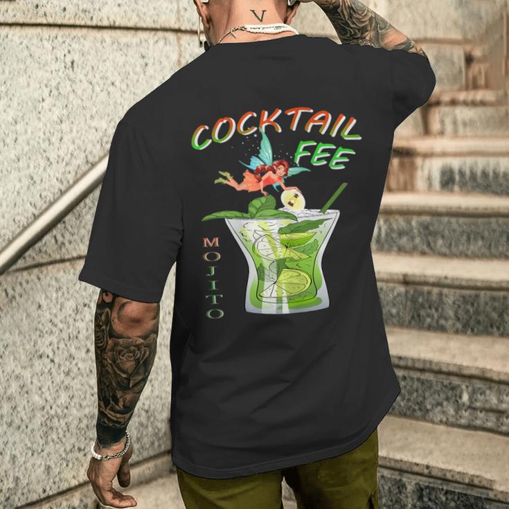 Damen Cocktail Fee Kostüm T-Shirt mit Rückendruck Geschenke für Ihn