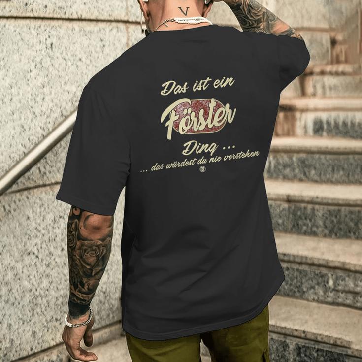 'Das Ist Ein Förster Ding' German T-Shirt mit Rückendruck Geschenke für Ihn