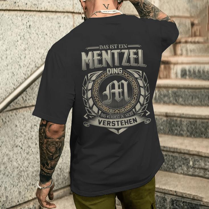 Das Ist Ein Mentzel Ding Mentzel Name T-Shirt mit Rückendruck Geschenke für Ihn