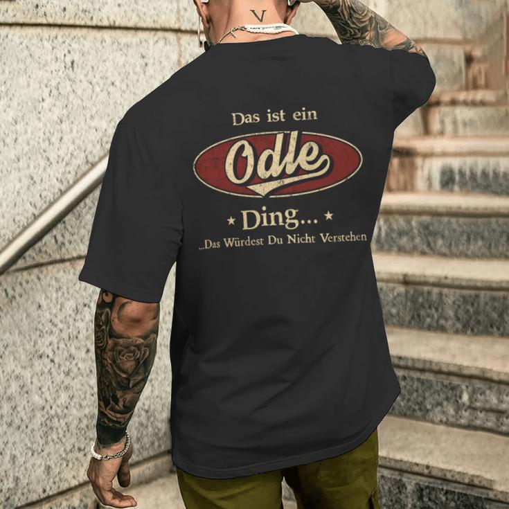 Das Ist Ein Odle Ding Das Würdest Du Nicht Verstehen Odle Name T-Shirt mit Rückendruck Geschenke für Ihn