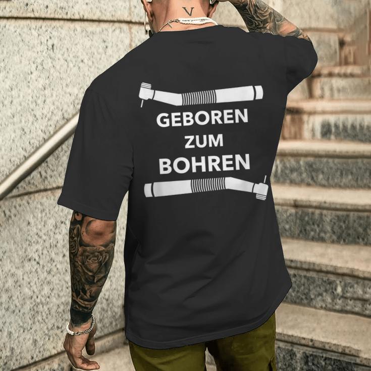 Dentist Dental Helper Dental Technician T-Shirt mit Rückendruck Geschenke für Ihn