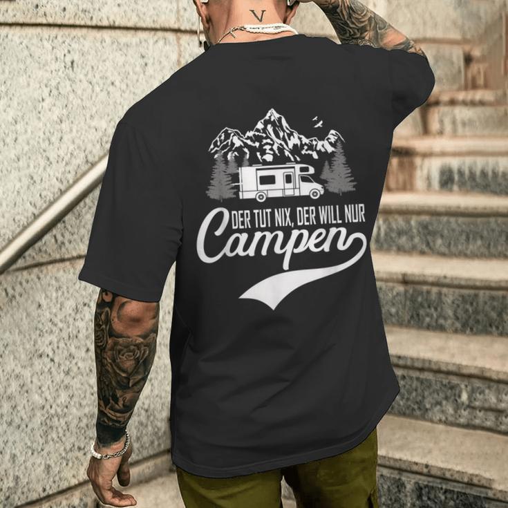 Der Tut Nix Der Will Nur Camping T-Shirt mit Rückendruck Geschenke für Ihn