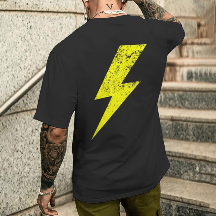 s With Yellow Flashes T-Shirt mit Rückendruck Geschenke für Ihn