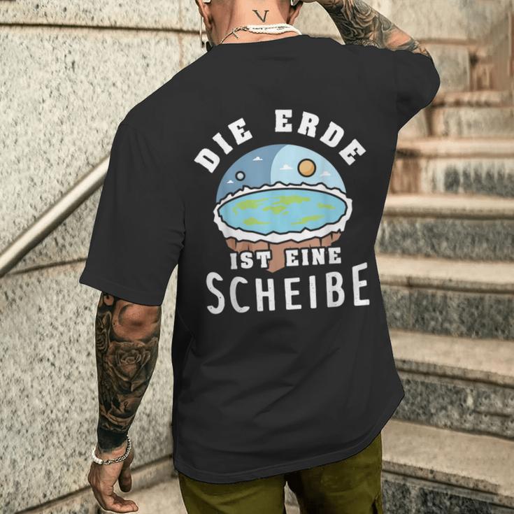 Die Erde Ist Eine Scheiben T-Shirt mit Rückendruck Geschenke für Ihn