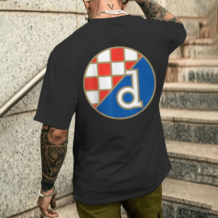 Dinamo Zagreb Croatia Gnk Dinamo Zagreb Croatian T-Shirt mit Rückendruck Geschenke für Ihn