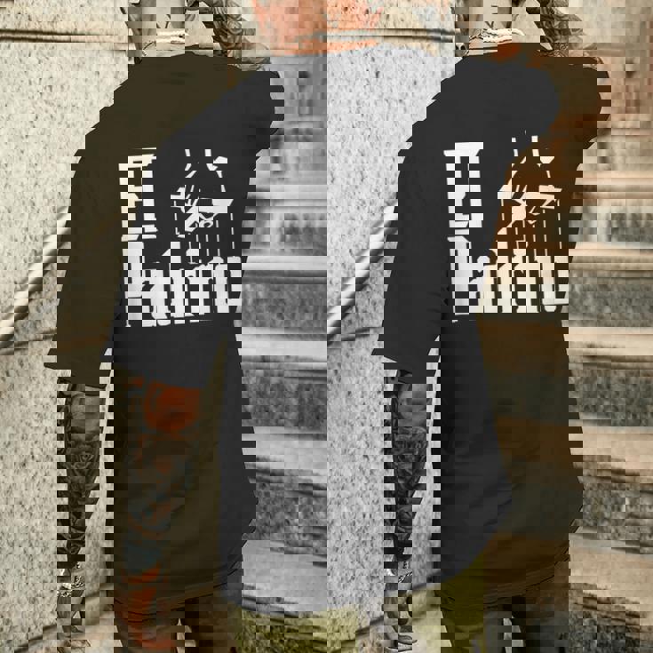 Divertido El Padrino Para Padrino Español Camiseta Hombre Estampado Espalda Regalos para él