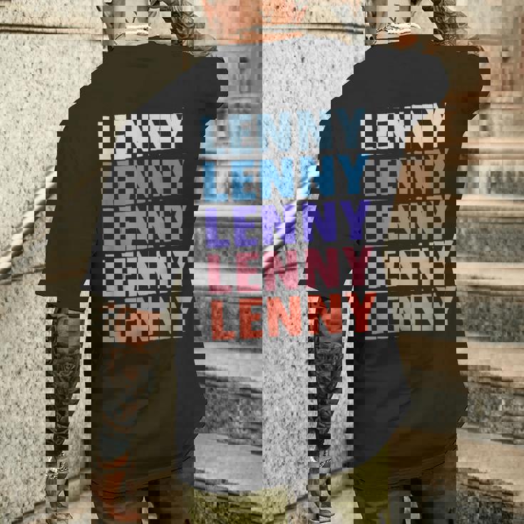 Divertido Regalo Nombre Lenny Personalizado Primer Nombre Camiseta Hombre Estampado Espalda Regalos para él