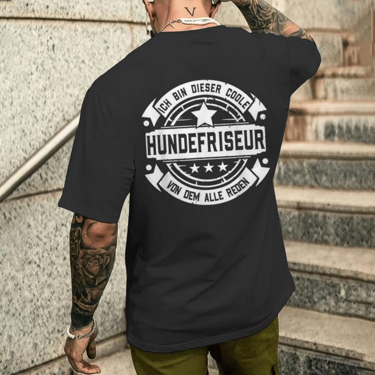 Dog Hairdresser With Professional Saying Dog Hairdresser S T-Shirt mit Rückendruck Geschenke für Ihn