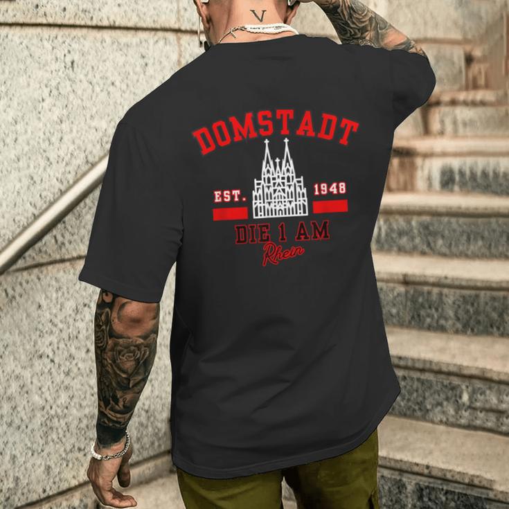 Domstadt Cologne Fc Kölle Cologne City Cgn Rhine T-Shirt mit Rückendruck Geschenke für Ihn