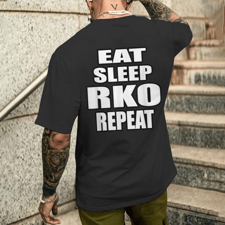 Eat Sleep Rko Repeat Trending T-Shirt mit Rückendruck Geschenke für Ihn