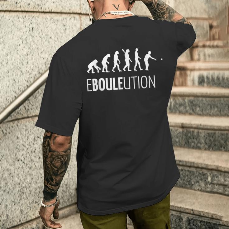 Ebouleution Evolution Boulspieler Idea T-Shirt mit Rückendruck Geschenke für Ihn