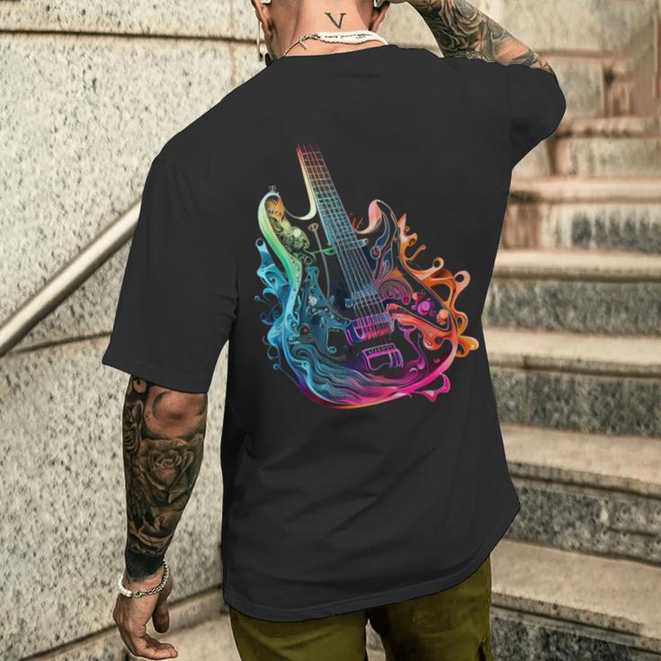 With Electric Guitar T-Shirt mit Rückendruck Geschenke für Ihn