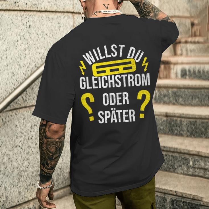 Electricians Electric Master Dc Electronic T-Shirt mit Rückendruck Geschenke für Ihn