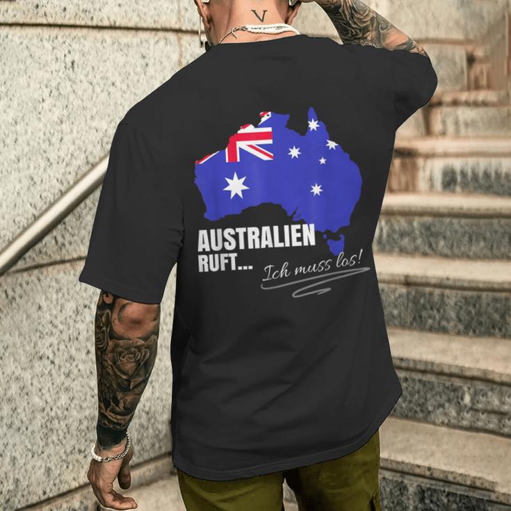 Emigration Australia Farewell Must Have Gadgets Emigrant T-Shirt mit Rückendruck Geschenke für Ihn