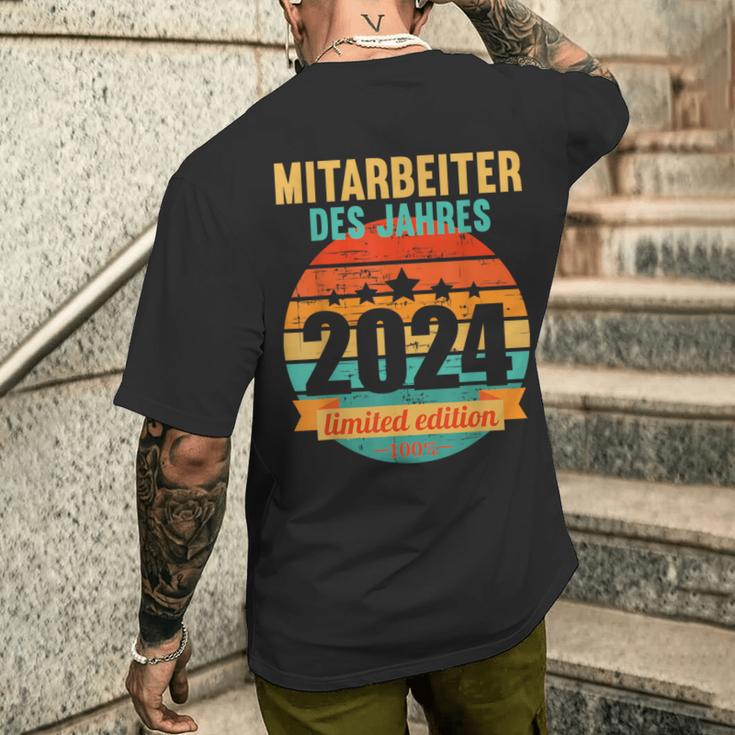 Employee Of The Year 2024 T-Shirt mit Rückendruck Geschenke für Ihn