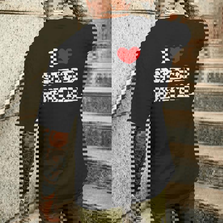 Me Encanta El Speed Metal Me Encanta El Speed Metal Camiseta Hombre Estampado Espalda Regalos para él