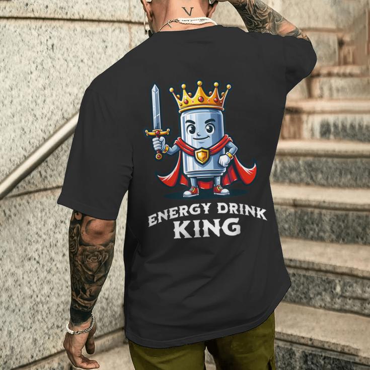 Energy Drink King Tin Energy Drink T-Shirt mit Rückendruck Geschenke für Ihn