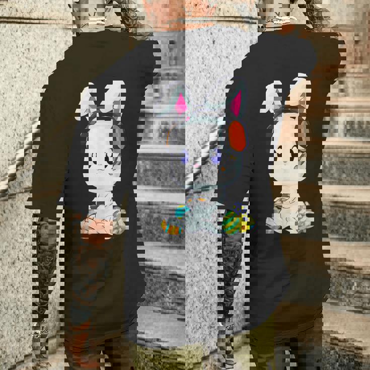 Feliz Día De Pascua Conejito Jugador Divertido Conejo Juegos Niños Camiseta Hombre Estampado Espalda Regalos para él