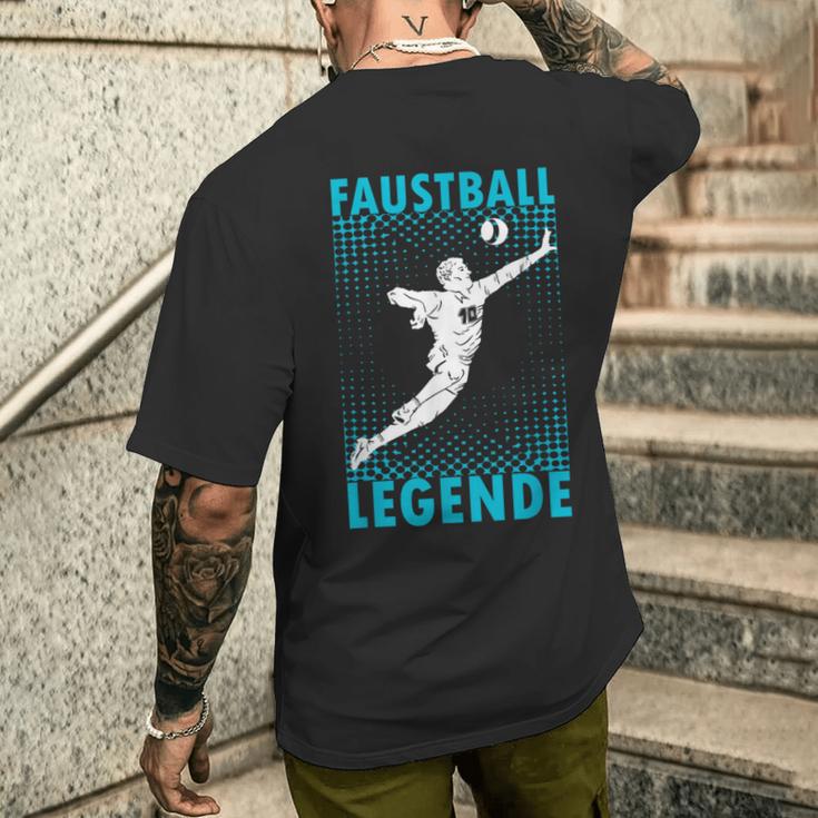 Fistball Legend Fistball Player Fist Baller T-Shirt mit Rückendruck Geschenke für Ihn