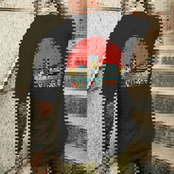 Never Forget Floppyhs Cassette Retrointage Divertido Camiseta Hombre Estampado Espalda Regalos para él