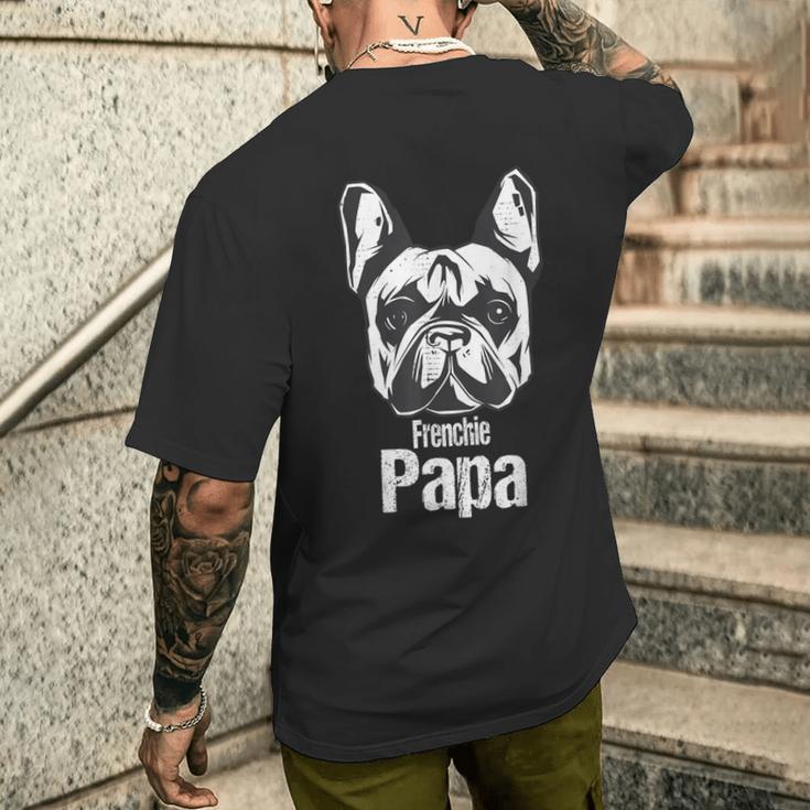 French Bulldog Papa- Frenchie French Bulldog S T-Shirt mit Rückendruck Geschenke für Ihn