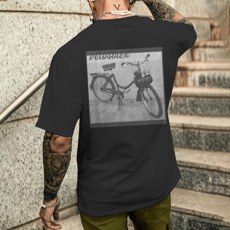 French Old Bike Front Wheel Driveelosolex T-Shirt mit Rückendruck Geschenke für Ihn