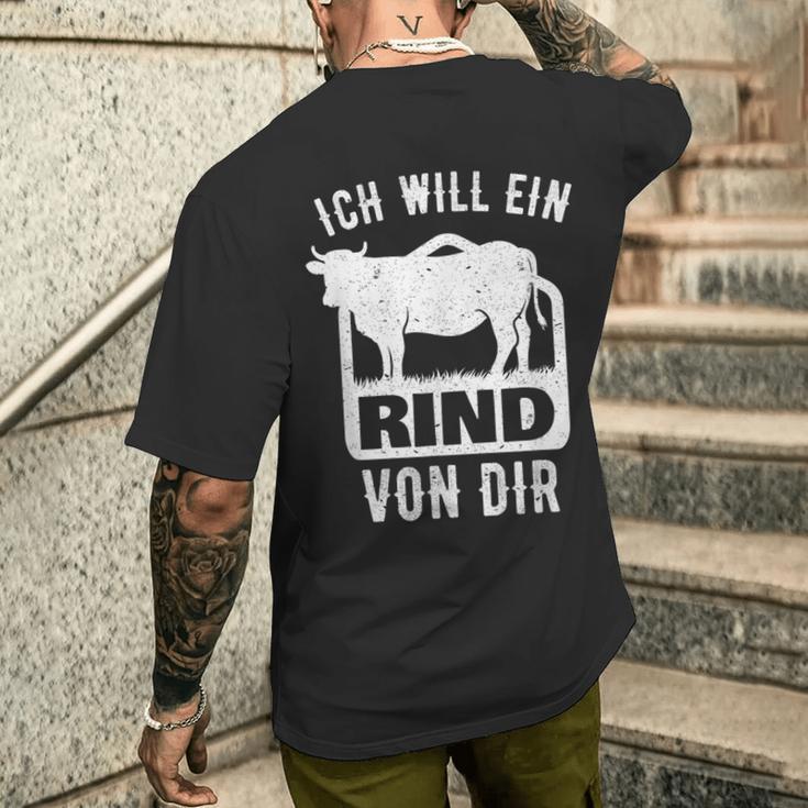 Agriculture Saying I Will A Rindon Dir Fun T-Shirt mit Rückendruck Geschenke für Ihn