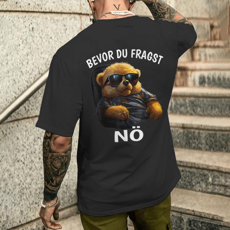 Bevor Du Frachen T-Shirt mit Rückendruck Geschenke für Ihn