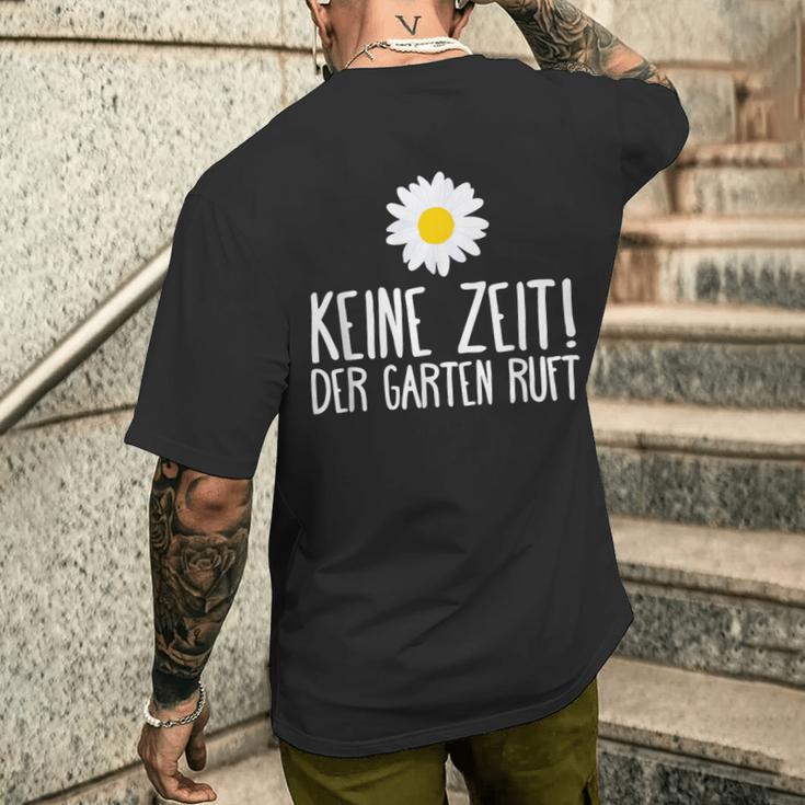 Der Garten Call Garden Gardening Humour T-Shirt mit Rückendruck Geschenke für Ihn