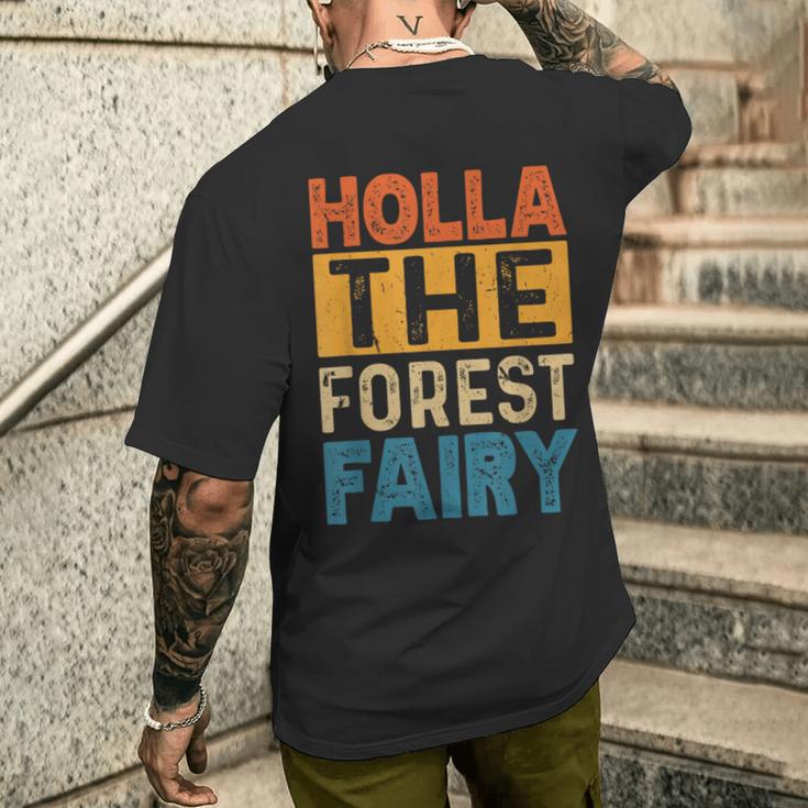 Holla The Forest Fairy Denglish T-Shirt mit Rückendruck Geschenke für Ihn