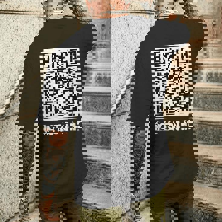 Qr President Trump Dancing Code 4547 On Back Men's T-shirt Back Print Gifts for Him
