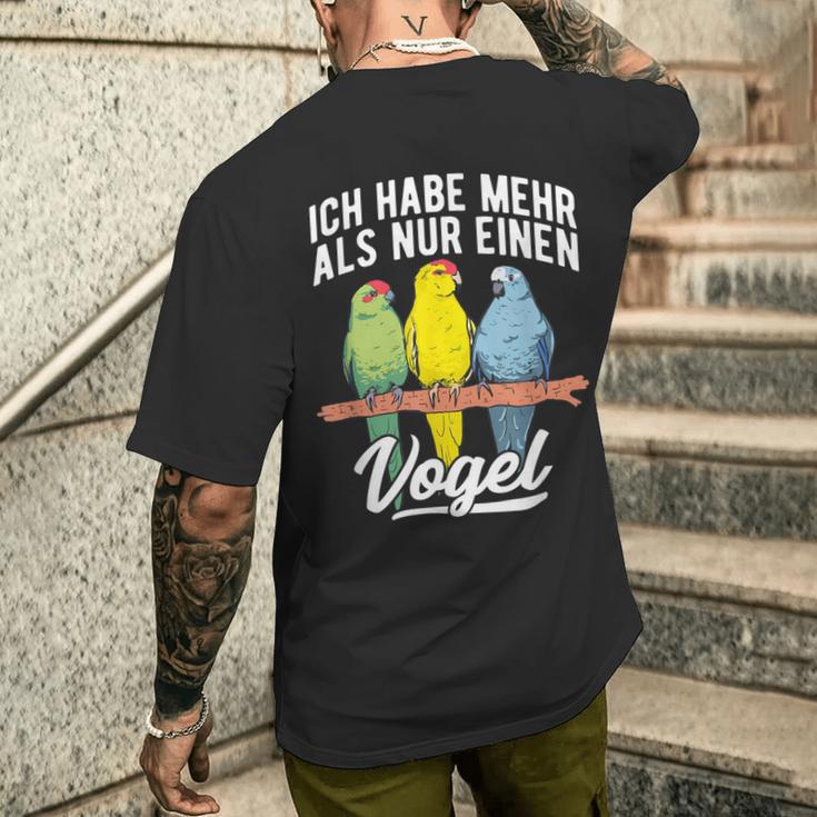 With Goat Parakeet Ich Habe Mehr Als Nur Einogel Parakeet Motif T-Shirt mit Rückendruck Geschenke für Ihn