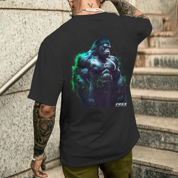 Gorilla Monkey Gym Wear Bodybuilding Workout Motivation T-Shirt mit Rückendruck Geschenke für Ihn