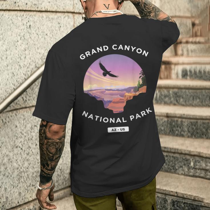 Grand Canyon Arizona Usa National Parks Travel Hiking T-Shirt mit Rückendruck Geschenke für Ihn