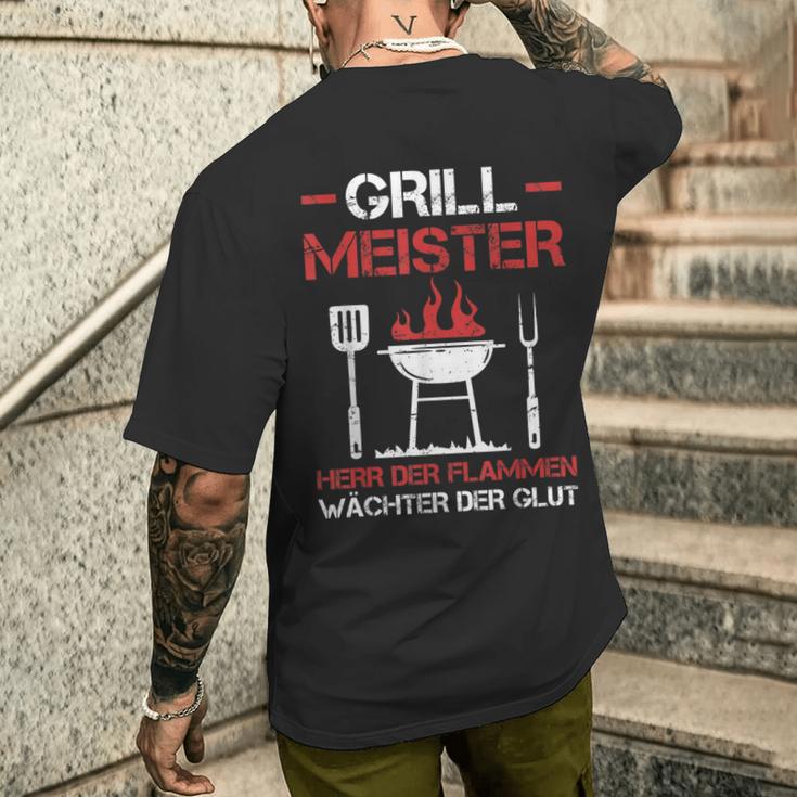 Grillmeister Lord Of The Flames Barbecue Party Barbecue S T-Shirt mit Rückendruck Geschenke für Ihn