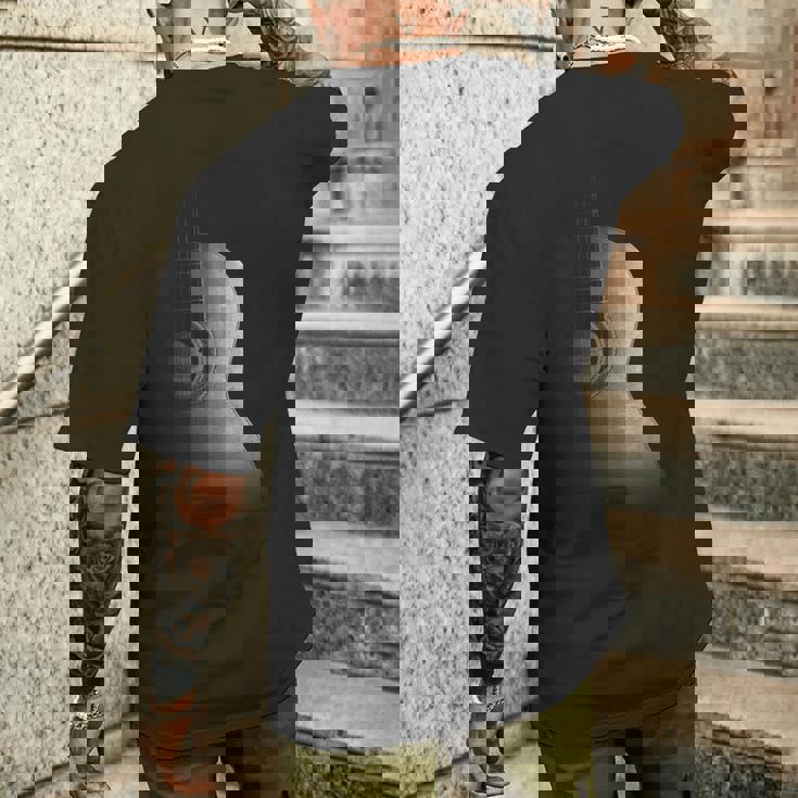Guitarra Acústica Diseño Cool Grayscale Wood Guitarist Graphic Camiseta Hombre Estampado Espalda Regalos para él