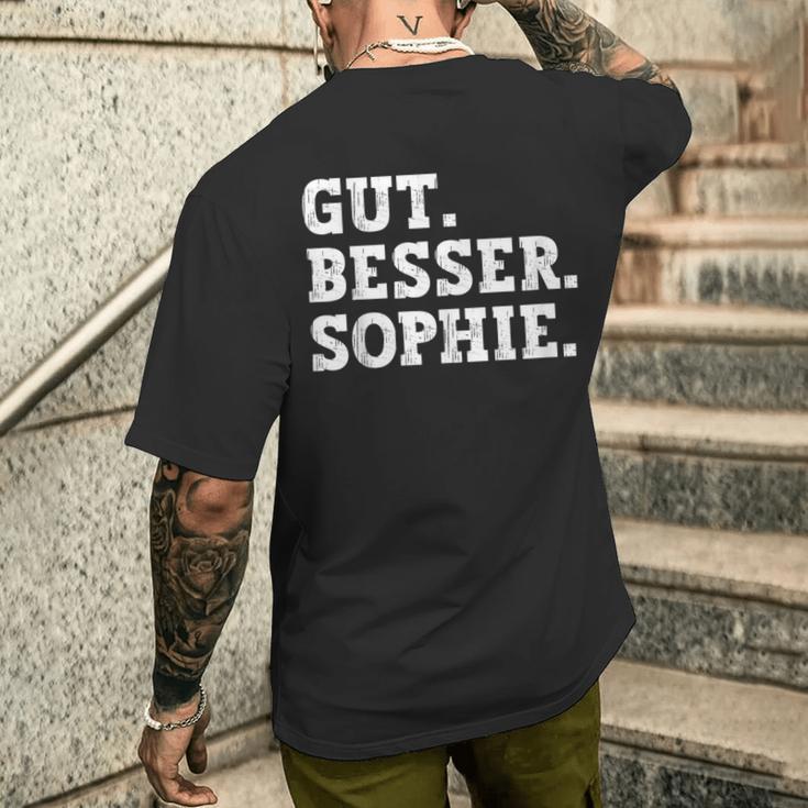 Gut Besser Sophie Saying First Name Sophie T-Shirt mit Rückendruck Geschenke für Ihn