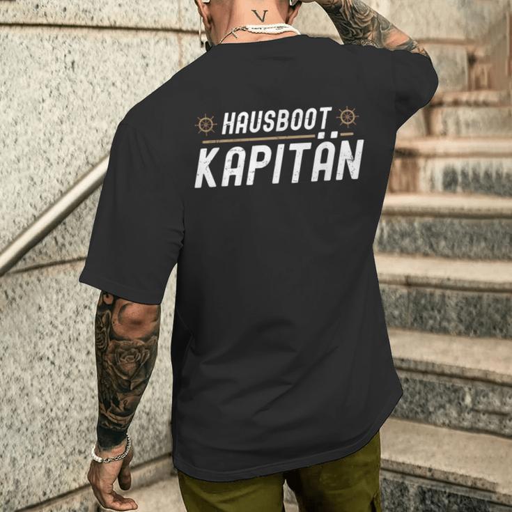 Hausboot Rental T-Shirt mit Rückendruck Geschenke für Ihn